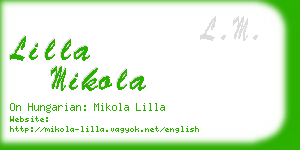 lilla mikola business card